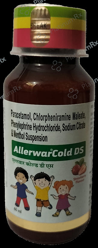 Allerwar Cold DS Oral Suspension Strawberry 60ml