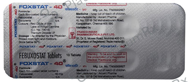 Foxstat 40mg Tablet 10s