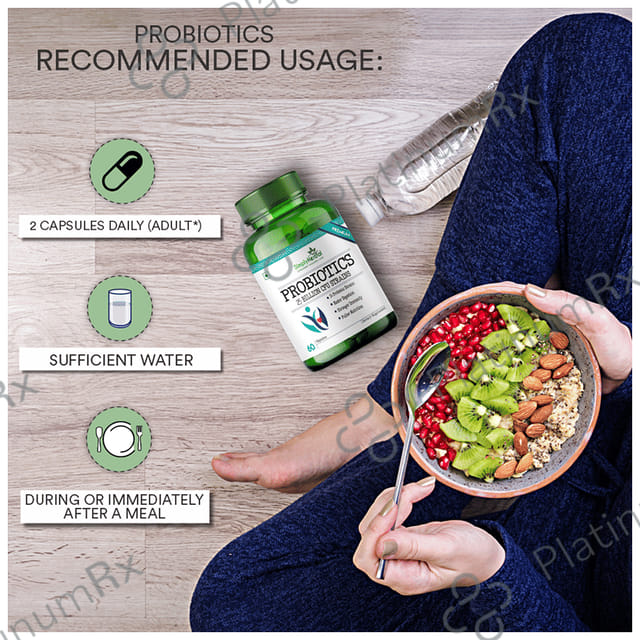 Simply Herbal Pro Biotics 25B CFU Vegetarian Capsules 60s