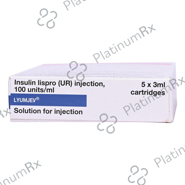Lyumjev 100IU Cartridge Injection 3ml