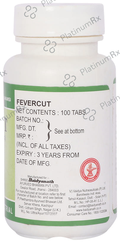 Baidyanath (Jhansi) Fevercut Tablet