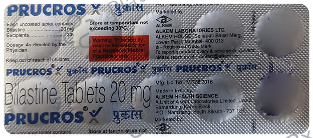 Prucros 20mg Tablet 10s
