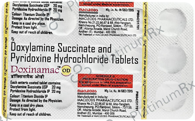 Doxinamac OD 20/20mg Tablet 15s