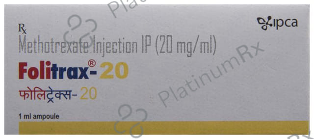 Folitrax 20mg Injection 1ml