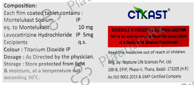Ctkast 5/10mg Tablet 10s