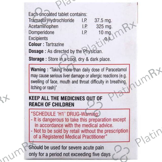 Tram P 325 mg/37.5 mg Tablet