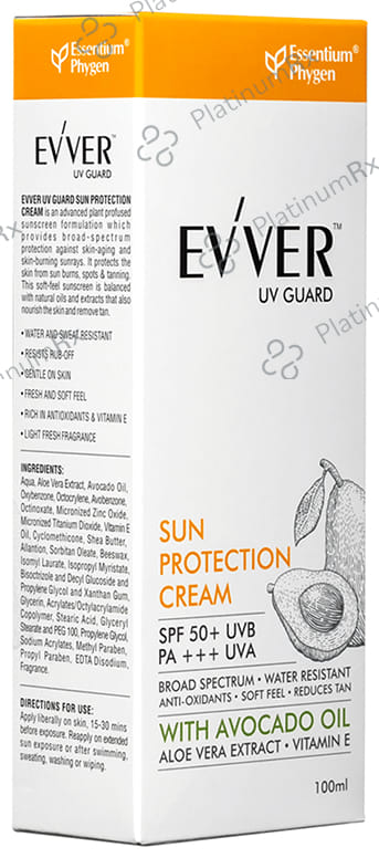 Essentium Phygen Evver UV Guard Sun Protection SPF 50+ Cream 100ml