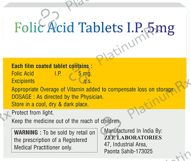 Folizee 5mg Tablet 30s