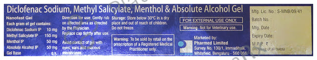 Nanofast 1% Gel 30gm