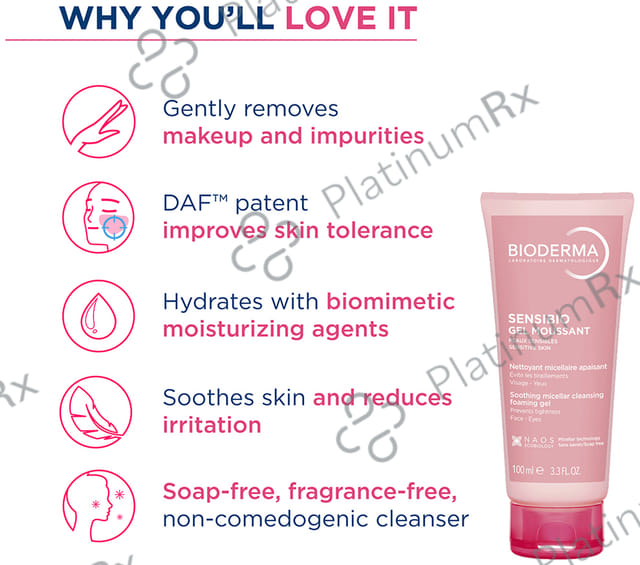 Bioderma Sensibio Gel Moussant Soothing Micellar Cleansing Foaming Gel 100 ml
