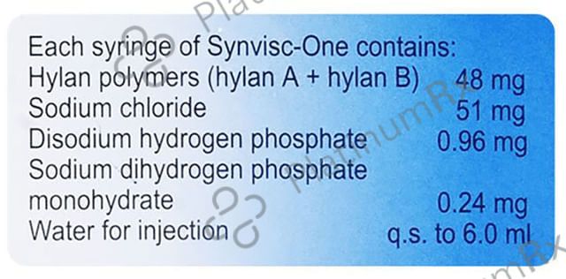 Synvisc Hylan GF 20mg Injection 2ml