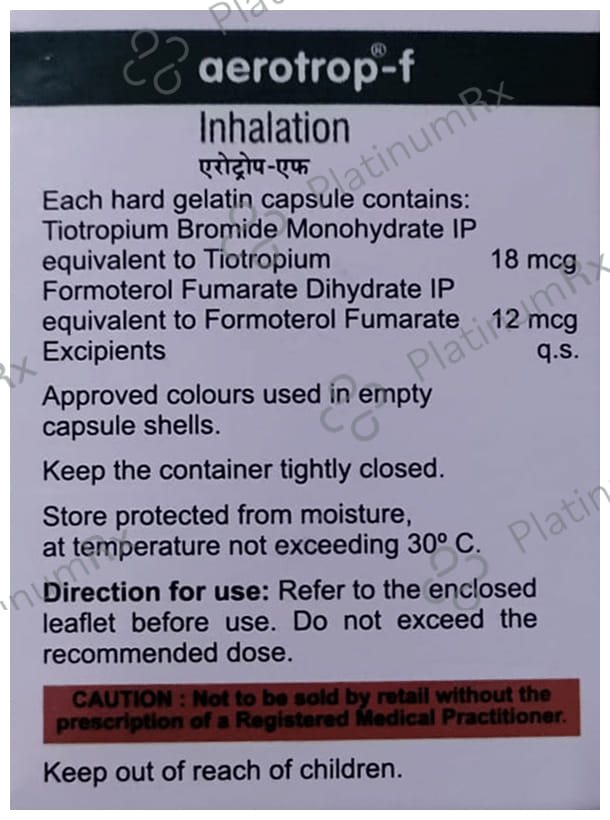 Aerotrop F 12/18mcg Capsule 30s