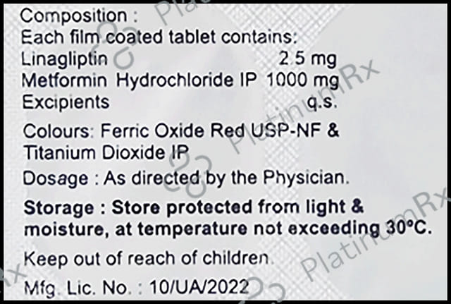 Dynaglipt LM 1000/2.5mg Tablet