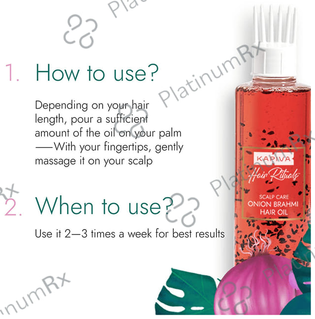 Kapiva Hair Rituals Scalp Care Onion Brahmi Hair Oil