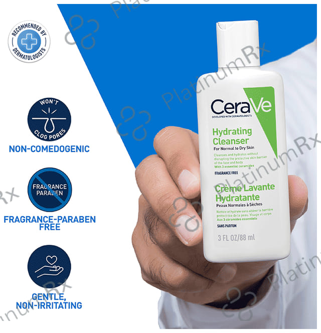 CeraVe Hydrating Cleanser For Normal & Dry Skin 88ml