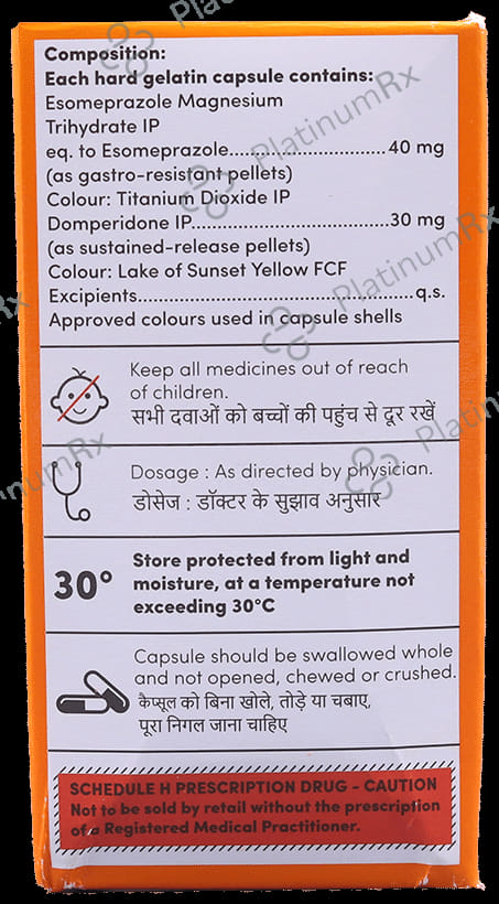 Esopraid D 30/40mg Capsule SR 10s