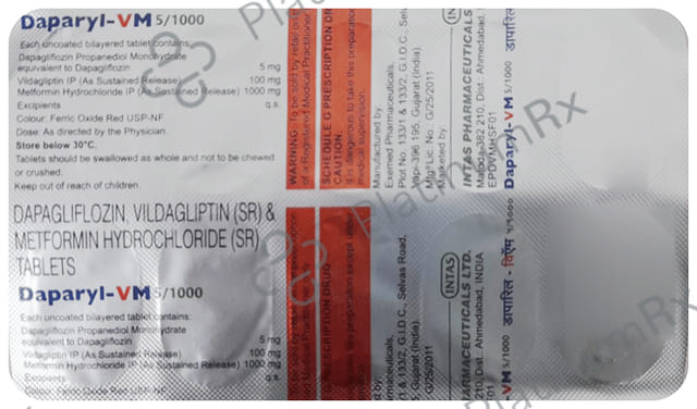 Daparyl-VM 5/1000 Tablet SR