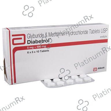 Diabetrol 5/500mg Tablet 10s