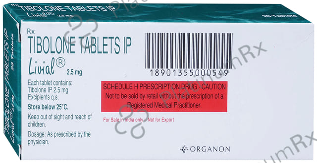 Livial 2.5mg Tablet 28s