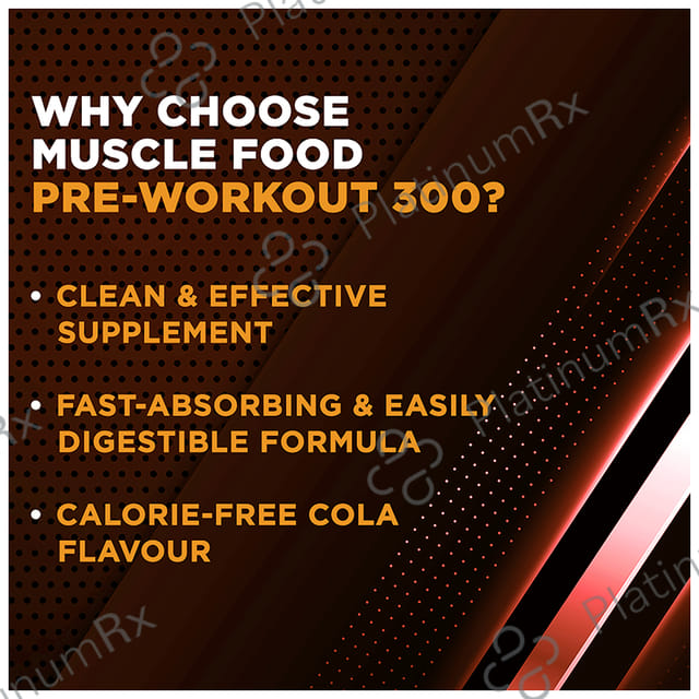 Dr. Morepen Muscle Food Pre Workout 300 Curious Cola