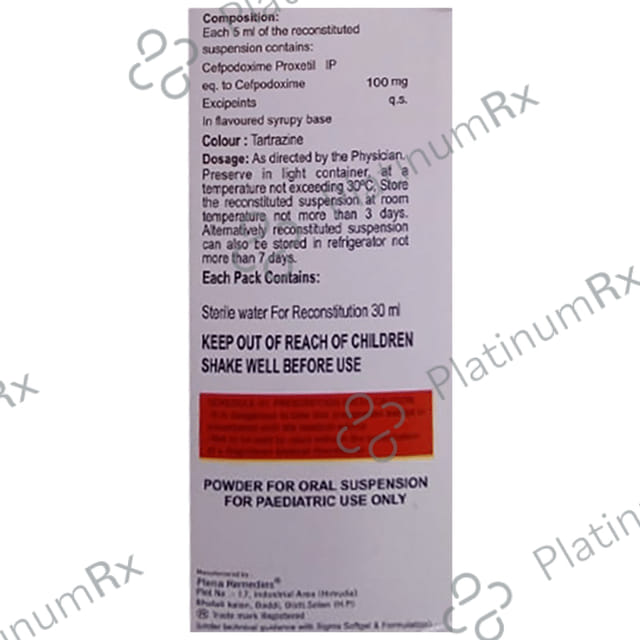 Rocef 100mg Dry Syrup