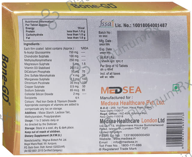 Bone GD Tablet 10s