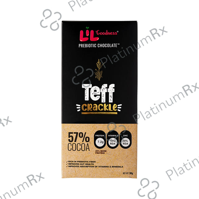 Lil Goodness Prebiotic Chocolate Teff Crackle 57% Cocoa