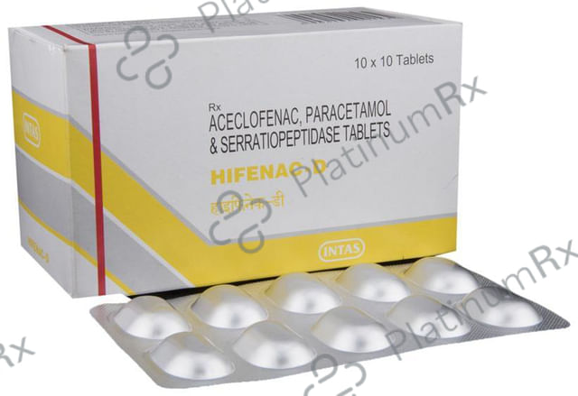 Hifenac D 100/325/15mg Tablet 10s