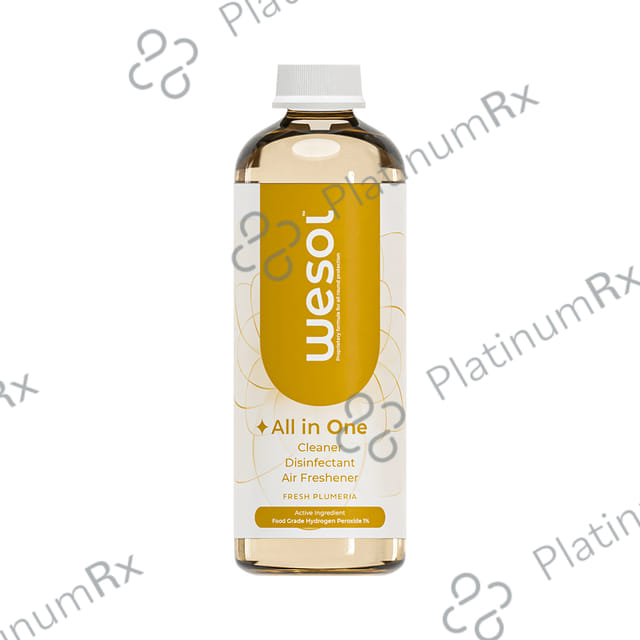 Wesol Food Grade Hydrogen Peroxide 1% All in One Multi Surface Cleaner Liquid, Disinfectant and Air Freshener Fresh Plumeria