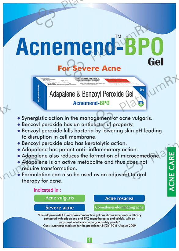 Acnemend BPO Gel 20gm