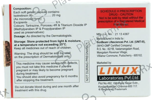 Ibitret 20mg Soft Gelatin Capsule 10s
