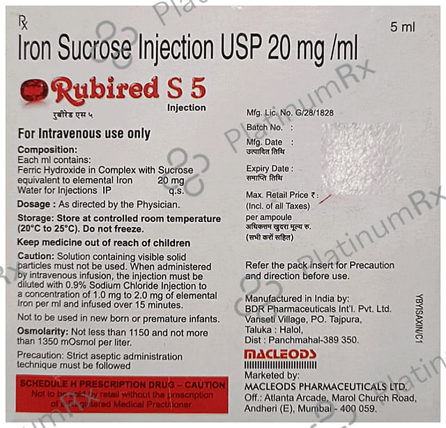 Rubired S 5 Injection