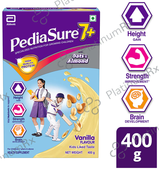 PediaSure Powder for Growing Children Vanilla with Oats & Almond 400 gm