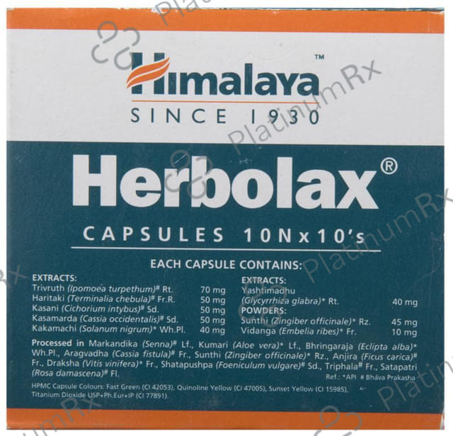 Himalaya Herbolax Capsule 10s