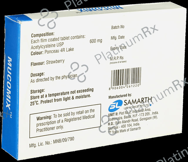 Mucomix 600mg Tablet 10s