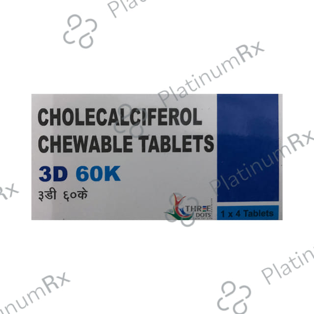 3D 60K Chewable Tablet 4s