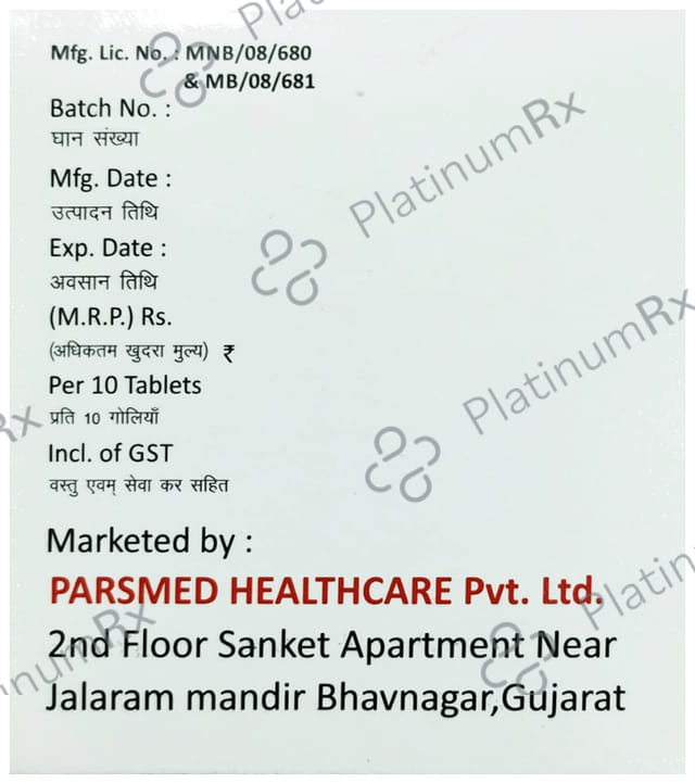Chymopars 100/325mg Tablet 10s
