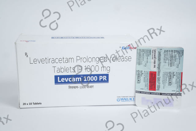 Levcam 1000mg PR Tablet 10s