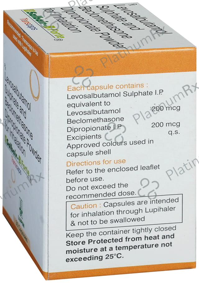 Salbair B Forte 200/200mcg Transcaps 30s