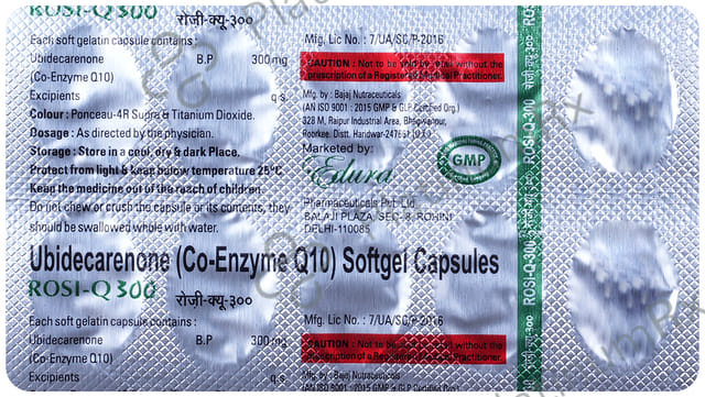 Rosi Q 300 Soft Gelatin Capsule 10s
