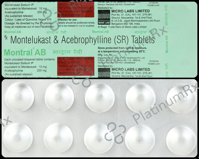 Montral AB 200mg/10mg Tablet