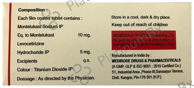 Quad Mont 5/10mg Tablet 10s