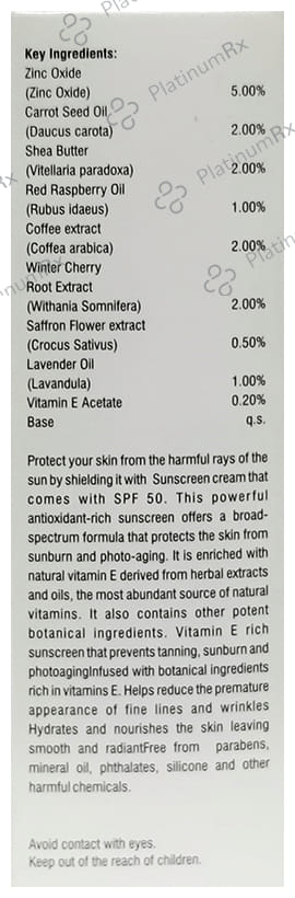 LDD Bioscience UV Protect Anti Pollution SPF 50+ Sunscreen Cream 50gm