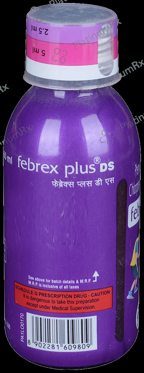 Febrex Plus DS 2/250/5mg Oral Suspension 60ml