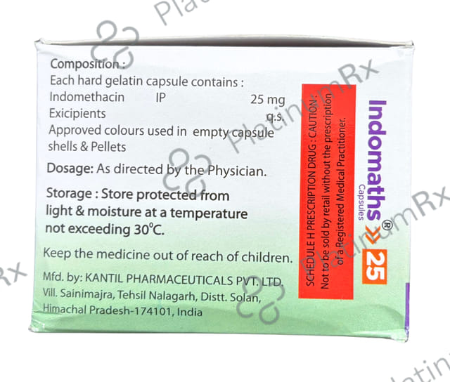 Indomathes 25mg Capsule 10s