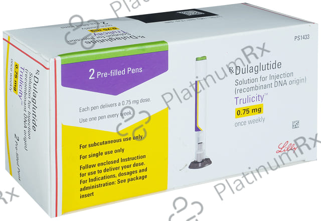 Trulicity 0.75mg Pre Filled Pen Injection 2s