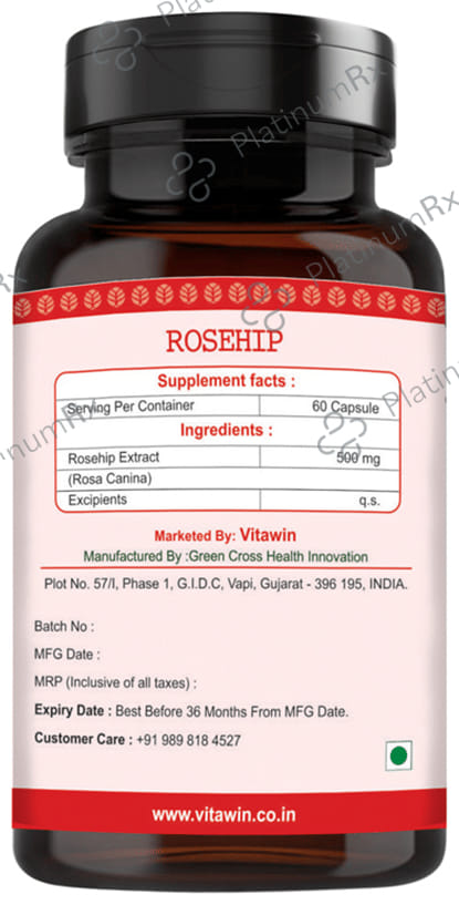 Vitawin Rosehip Vegetarian Capsule