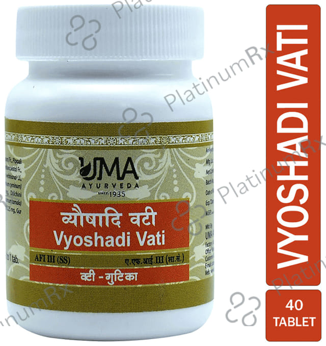 Uma Ayurveda Vyoshadi Vati 40 tablets
