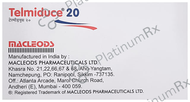 Telmiduce 20mg Tablet 15s
