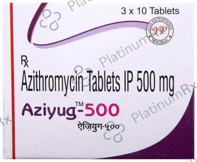 Aziyug 500mg Tablet 3s